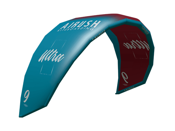 AIRUSH ULTRA V4 RED AND TEAL 10 - KITE ONLY