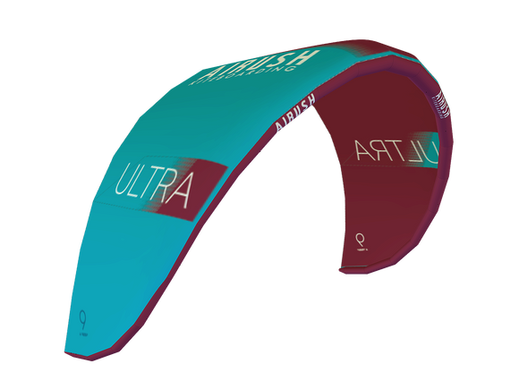 AIRUSH ULTRA V5 RED AND TEAL 12 - KITE ONLY